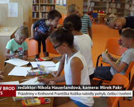 Prázdniny v Knihovně Františka Kožíka nabídly pohyb, četbu i tvoření