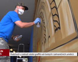 Podchod u nádraží zdobí graffiti od českých a slovenských umělců