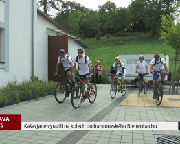 Kašavjané vyrazili na kolech do francouzského Breitenbachu