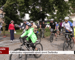 Cyklojízdou vzpomněli výročí úmrtí Štefánika