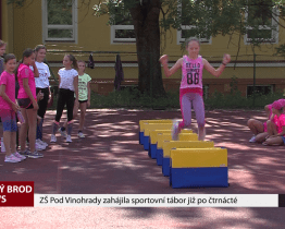 ZŠ Pod Vinohrady zahájila sportovní tábor již po čtrnácté