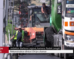 Rekonstrukce silnice I/54 je u konce