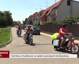 Čtyři kluci z Huštěnovic se vydali na pionýrech do Barcelony