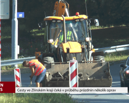 Cesty ve Zlínském kraji čeká během prázdnin několik oprav