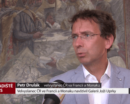 Velvyslanec ČR ve Francii a Monaku navštívil Galerii Joži Uprky