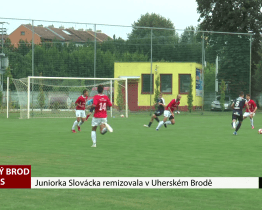 Juniorka Slovácka remizovala v Uherském Brodě