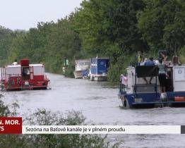 Sezóna na Baťově kanále je v plném proudu