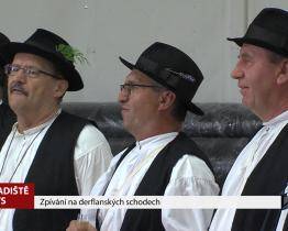 Zpívání na derflanských schodech ochromil déšť