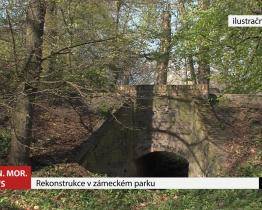 Rekonstrukce v zámeckém parku 
