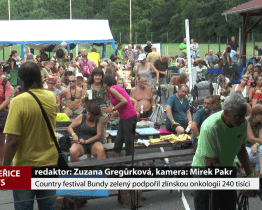 Country festival Bundy zelený podpořil zlínskou onkologii
