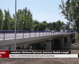 Most v ulici Brněnská byl slavnostně otevřen