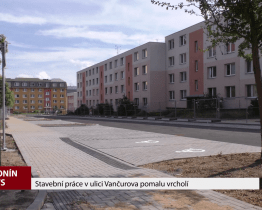 Stavební práce v ulici Vančurova pomalu vrcholí