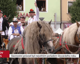 Slavnostní průvod byl největším pořadem Slováckého roku
