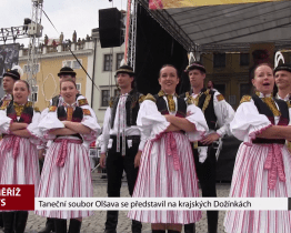 Taneční soubor Olšava se představil na krajských Dožínkách