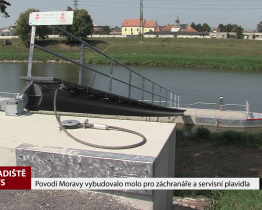 Povodí Moravy vybudovalo molo pro záchranáře a servisní plavidla
