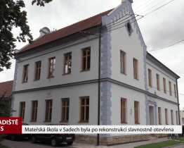 Mateřská škola v Sadech byla po rekonstrukci slavnostně otevřena