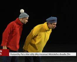 Postavičky Pat a Mat ožily v inscenaci Městského divadla Zlín
