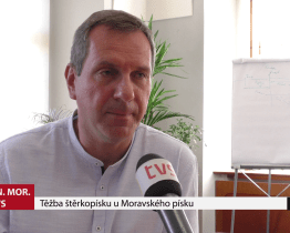 Těžba štěrkopísku u Moravského písku