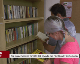 Krajská nemocnice Tomáše Bati zavedla pro návštěvníky knihobudky