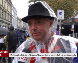 Ze Starého Města přijelo na Slavnosti vína téměř 200 krojovaných