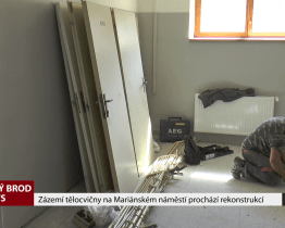 Zázemí tělocvičny na Mariánském náměstí prochází rekonstrukcí