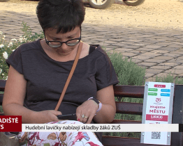 Hudební lavičky hrají skladby žáků ZUŠ