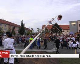 Andělské hody zahájilo stavění máje