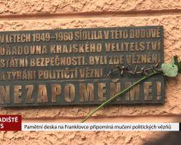 Pamětní deska na Franklovce připomíná mučení politických vězňů