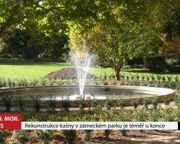 Okolí kašny v zámeckém parku prošlo opravou 