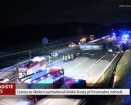 U hromadné nehody na D1 pomáhali i záchranáři z Uherského Hradiště 