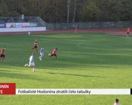 Fotbalisté Hodonína ztratili čelo tabulky