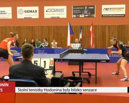 Stolní tenistky Hodonína byly blízko senzaci
