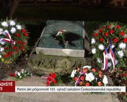 Pietní akt připomněl 101. výročí založení Československé republiky