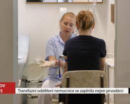 Transfúzní oddělení nemocnice se zaplnilo nejen prvodárci