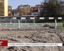V areálu městského stadionu probíhají rozsáhlé investiční akce