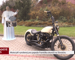Motocykl vyrobený pro papeže Františka skončil na Slovácku