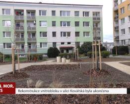 Rekonstrukce vnitrobloku v ulici Kovářská byla ukončena