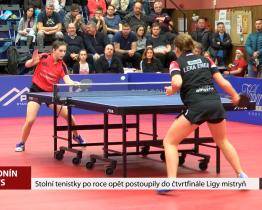 Stolní tenistky po roce opět postoupily do čtvrtfinále Ligy mistryň