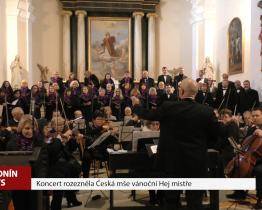 Na koncertě zazněla Česká mše vánoční Hej mistře