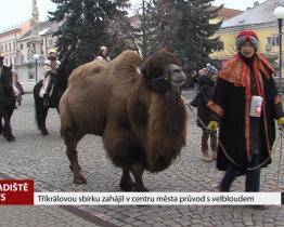 Tříkrálovou sbírku zahájil průvod s velbloudem