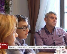 Zástupci města přijali na radnici mistra republiky Kryštofa Tykala