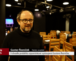 V divadle proběhlo vzpomínkové vystoupení Gustava Řezníčka