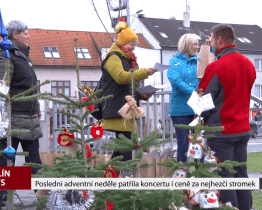 Poslední adventní neděle patřila koncertu i ceně za nejhezčí stromek