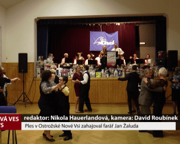 Ples v Ostrožské Nové Vsi zahajoval farář Jan Žaluda