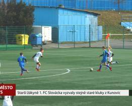 Starší žákyně 1. FC Slovácka vyzvaly stejně staré kluky z Kunovic