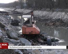Na Baťově kanále pokračují dvě stavby