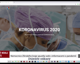 Nemocnice Zlínského kraje spustily web s informacemi o pandemii