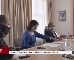 Krizový štáb města zasedá během stavu nouze denně