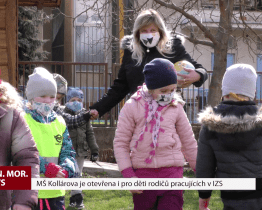 MŠ Kollárova je otevřena i pro děti rodičů pracujících v IZS