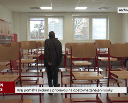 Kraj pomáhá školám s přípravou na opětovné zahájení výuky